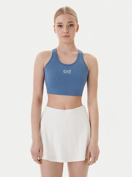 EA7 Emporio Armani Biustonosz sportowy 7W001146 AF12625 UB064 Niebieski. Niebieskie bielizna sportowa damska EA7 Emporio Armani, s, bez wzorów, z syntetyku. Za 249.99 zł.