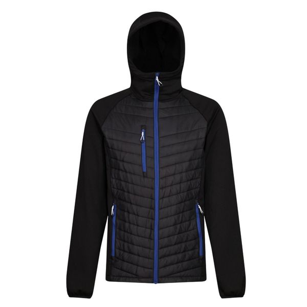 Męska Hybrydowa Kurtka Z Kapturem Navigate. Czarne kurtki męskie Regatta, m, bez wzorów, sportowe, z kapturem. Za 206.99 zł.
