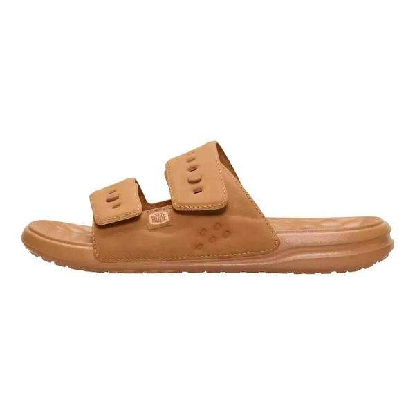 HeyDude Męskie Klapki Wave 2 Strap Slide Classic. Brązowe klapki męskie Hey dude, bez wzorów, z materiału, bez zapięcia. Za 199.00 zł.