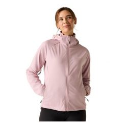 Kurtka Softshellowa Damska Bourda. Niebieskie kurtki sportowe damskie Regatta, xl, bez wzorów, z materiału, bez ramiączek, z kapturem, trekkingowe. Za 292.99 zł.
