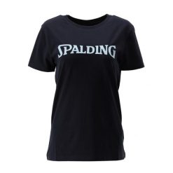 Koszulka damska Spalding Logo. Niebieskie bluzki damskie SPALDING, bez wzorów, sportowe, bez kołnierzyka, bez ramiączek. Za 183.00 zł.