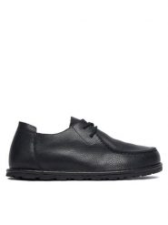 Birkenstock Półbuty Utti Lace 1029649 Czarny. Czarne półbuty damskie Birkenstock, bez wzorów, ze skóry, bez obcasa, na płaskiej podeszwie, bez zapięcia. Za 719.99 zł.