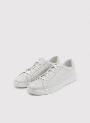 PAKO LORENTE - Białe sneakersy męskie. Białe buty sportowe męskie Pako Lorente, bez wzorów, bez zapięcia. Za 279.99 zł.