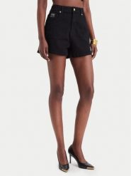 Versace Jeans Spodnie dresowe 80HAD514 Czarny Regular Fit. Czarne spodnie dresowe damskie Versace Jeans, bez wzorów, z dresówki. Za 879.99 zł.