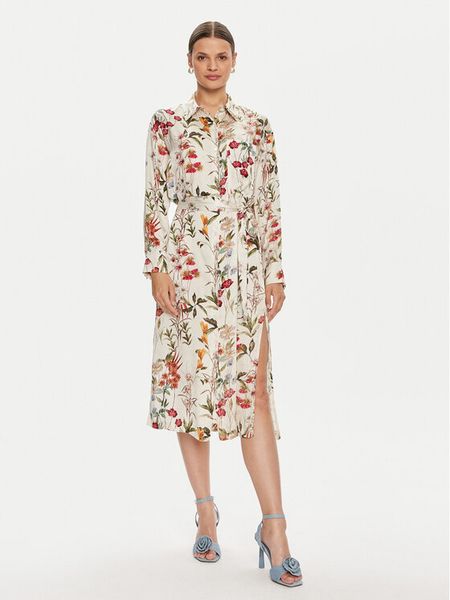 ViCOLO Sukienka koszulowa TB2135 Beżowy Regular Fit. Brązowe sukienki damskie ViCOLO, l, bez wzorów, z wiskozy, bez kołnierzyka, bez ramiączek, koszulowe. Za 399.99 zł.