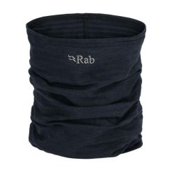 Komin polarowy Rab Filament Neck Tube bezszwowy. Czarne szaliki męskie RAB, bez wzorów, z polaru. Za 69.43 zł.