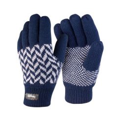 Wzorzyste Rękawiczki Thinsulate. Niebieskie rękawiczki damskie RESULT WINTER ESSENTIALS, bez wzorów. Za 48.99 zł.