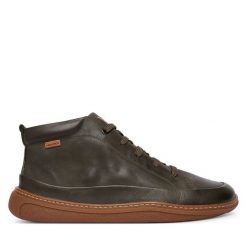 Trzewiki Pikolinos. Zielone botki męskie Pikolinos, bez wzorów, bez obcasa, bez zapięcia. Za 799.99 zł.