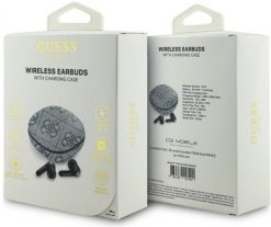 Słuchawki Guess Słuchawki TWS ENC 4G Classic Metal Logo niebieski. Niebieskie słuchawki bezprzewodowe Guess. Za 169.33 zł.