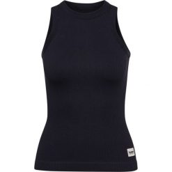 Damski tank top Hummel Pulse. Czarne topy damskie Hummel, bez wzorów, z materiału, sportowe, bez kołnierzyka, bez ramiączek. Za 196.00 zł.