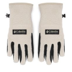 Rękawiczki Columbia. Brązowe rękawiczki damskie Columbia, bez wzorów, z dzianiny. Za 199.99 zł.