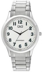 Zegarek Q&Q C08A-007P męski klasyczny biała tarcza cyfry . Białe zegarki męskie Q&Q, bez wzorów. Za 119.00 zł.