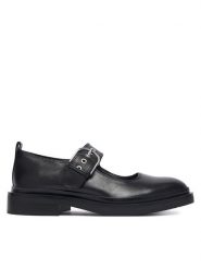 Clarks Półbuty Previa Bar 26329410 Czarny. Czarne półbuty damskie Clarks, bez wzorów, ze skóry, bez obcasa, na płaskiej podeszwie, bez zapięcia. Za 389.99 zł.
