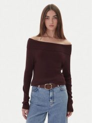 Kontatto Sweter 3M0813C Brązowy Regular Fit. Brązowe swetry nierozpinane damskie Kontatto, m, bez wzorów, z syntetyku, bez kołnierzyka, bez ramiączek. Za 269.99 zł.