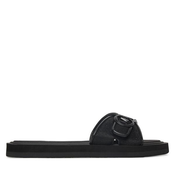 Klapki MICHAEL Michael Kors. Czarne klapki damskie MICHAEL Michael Kors, bez wzorów, bez obcasa, bez zapięcia. Za 225.99 zł.
