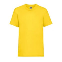 T-shirt Fruit Of The Loom Valueweight Adult żółty. Białe t-shirty damskie fruit of the loom, bez wzorów, z bawełny, sportowe, bez kołnierzyka, bez ramiączek. Za 150.99 zł.