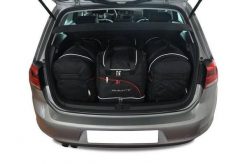 Torby Do Bagażnika Vw Golf 5 Hatchback 2012-2020 4Szt Kjust. Czarne torby podróżne damskie KJUST, bez wzorów, z kauczuku. Za 1,140.00 zł.