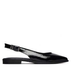 Baleriny Tamaris. Czarne balerinki damskie Tamaris, bez wzorów, bez obcasa, bez zapięcia. Za 369.99 zł.