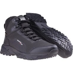 Buty trekkingowe męskie Magnum Dodson Mid Wp C. Czarne trekkingi męskie MAGNUM, z gumy, bez zapięcia. Za 366.74 zł.