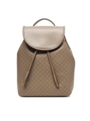 Calvin Klein Plecak Emblem Aop Mini Backpack LV04F3507G Beżowy. Brązowe plecaki damskie Calvin Klein, bez wzorów, ze skóry. Za 529.99 zł.