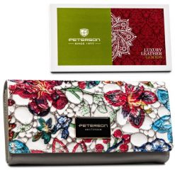 Portfel damski Peterson PTN PH24-LFL kolorowy. Portfele damskie Peterson, ze skóry. Za 84.99 zł.