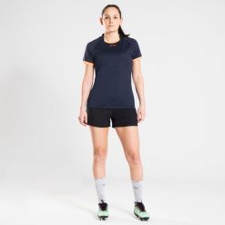 Spodenki do rugby damskie Offload R500. Czarne szorty damskie OFFLOAD, bez wzorów, z elastanu, sportowe. Za 69.99 zł.