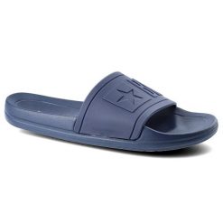 Granatowe Klapki Big Star Męskie Wodoodporne Buty. Niebieskie klapki męskie BIG STAR, bez wzorów, z jeansu, bez zapięcia. Za 69.99 zł.