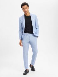 Finshley & Harding London garnitur Mężczyźni Slim Fit niebieski, 46. Niebieskie garnitury męskie Finshley & Harding London, m, bez wzorów, z materiału, eleganckie. Za 749.95 zł.