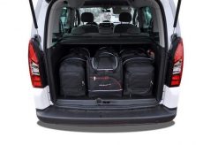 Torby Do Bagażnika Peugeot Partner 2008-2019 4Szt Kjust. Czarne torby podróżne damskie KJUST, bez wzorów, z kauczuku. Za 1,233.00 zł.
