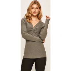 Morgan - Sweter. Szare swetry nierozpinane damskie Morgan, m, bez wzorów, z dzianiny, bez kołnierzyka, bez ramiączek. Za 149.90 zł.