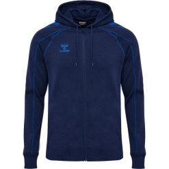 Bluza z kapturem i zamkiem błyskawicznym Hummel Move 2.0. Niebieskie bluzy męskie Hummel, m, bez wzorów, z dresówki, z kapturem. Za 344.50 zł.
