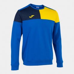 Bluza Joma Crew V. Niebieskie bluzy męskie Joma, m, bez wzorów, z dżerseju, sportowe, bez ramiączek, bez kaptura. W wyprzedaży za 166.65 zł.