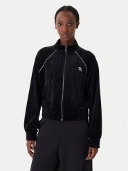 KARL LAGERFELD Bluza B1W20029 Czarny Regular Fit. Czarne bluzy damskie KARL LAGERFELD, m, bez wzorów, z syntetyku, bez ramiączek, bez kaptura. Za 999.99 zł.