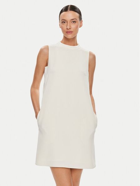 Marella Sukienka codzienna Mariacarla 2332210833 Biały Regular Fit. Białe sukienki damskie Marella, na co dzień, bez wzorów, z syntetyku, bez kołnierzyka, bez ramiączek, proste. Za 609.99 zł.