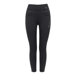 Damskie legginsy jeździeckie z pełną przyczepnością Cavallo Cavaliz RL. Czarne legginsy damskie CAVALLO, bez wzorów, z elastanu. Za 350.50 zł.