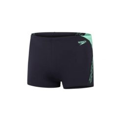 Bokserki kąpielowe męskie Speedo Hyper Boom Splice Aquashort. Niebieskie kąpielówki męskie Speedo, m, bez wzorów. Za 109.99 zł.