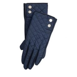 Rękawiczki LAUREN RALPH LAUREN. Niebieskie rękawiczki damskie Lauren Ralph Lauren, bez wzorów, z dzianiny. Za 419.99 zł.
