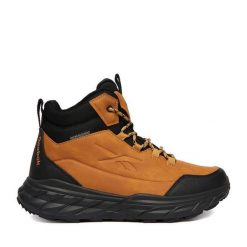 Trzewiki Reebok. Brązowe botki męskie Reebok, bez wzorów, bez obcasa, bez zapięcia. Za 299.99 zł.