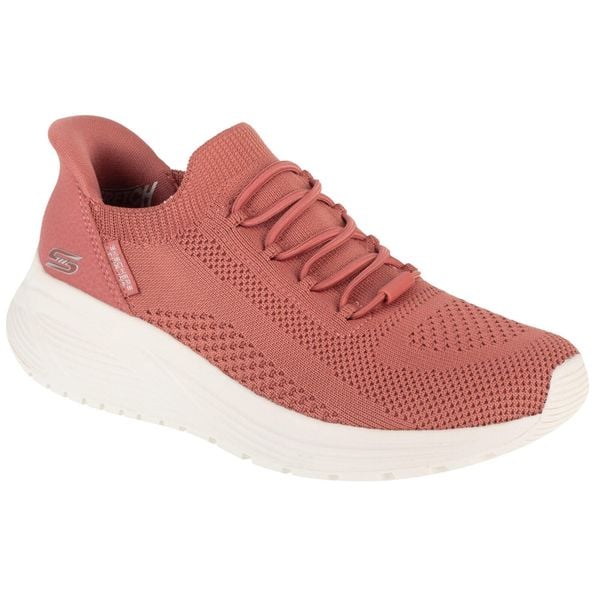 Buty sportowe Sneakersy damskie, Slip-Ins: Bobs Sparrow 2.0 - Lucky Run. Czerwone obuwie sportowe damskie Skechers, bez wzorów, bez zapięcia, trekkingowe, Skechers Sport. Za 279.99 zł.