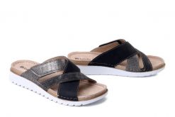 INBLU CN-57 045 szary, klapki damskie. Szare klapki damskie Inblu, na lato, bez wzorów, bez obcasa, bez zapięcia. Za 92.99 zł.