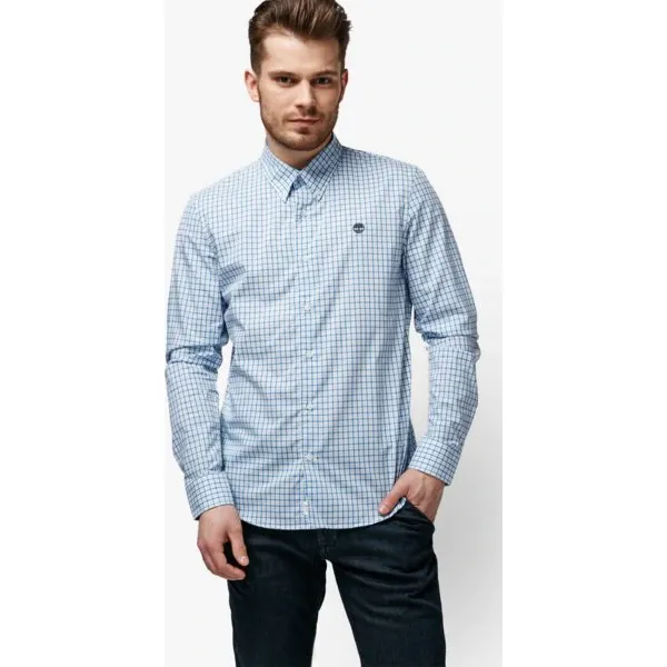 Timberland Koszula Ls Suncook River Gingham Dobby , szary, rozmiar L. Szare koszule męskie Timberland, l, bez wzorów, z materiału, klasyczne, bez kołnierzyka, bez ramiączek. W wyprzedaży za 175.99 zł.