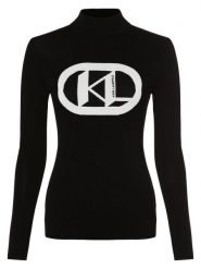 KARL LAGERFELD Sweter Kobiety wiskoza czarny, M. Czarne swetry nierozpinane damskie KARL LAGERFELD, m, bez wzorów, z wiskozy, bez kołnierzyka, bez ramiączek. Za 549.95 zł.