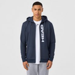 Bluza z kapturem z pełnym zamkiem błyskawicznym Head Club Original. Niebieskie bluzy męskie Head, m, bez wzorów, z kapturem. W wyprzedaży za 270.00 zł.