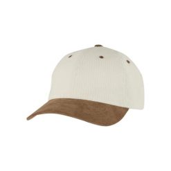 Czapka baseballowa z weluru Flexfit. Brązowe czapki damskie FLEXFIT, bez wzorów, z bawełny, eleganckie. Za 132.50 zł.