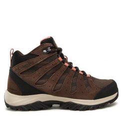 Trekkingi Columbia. Brązowe obuwie trekkingowe damskie Columbia, bez zapięcia. Za 449.99 zł.