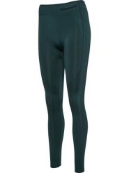 Damskie legginsy bezszwowe z wysokim stanem Hummel Shaping. Zielone legginsy damskie Hummel, bez wzorów, z dzianiny. Za 128.00 zł.