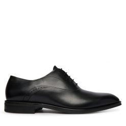 Półbuty BOSS. Czarne buty wizytowe męskie Boss, bez wzorów, bez obcasa, bez zapięcia. Za 1,489.00 zł.