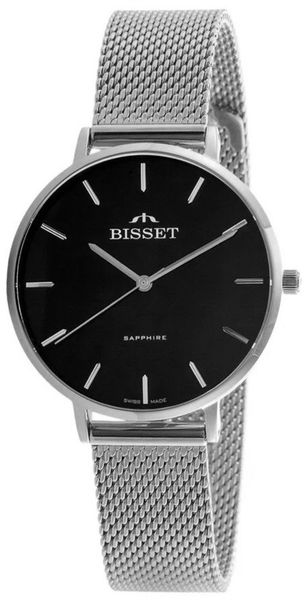 Szwajcarski zegarek damski Bisset BSBF32 srebrny czt a. Szare zegarki damskie Bisset, srebrne. Za 509.80 zł.