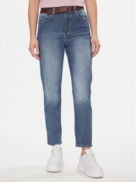 Please Jeansy P2TDBQ2W7N Niebieski Straight Leg. Niebieskie jeansy damskie Please, bez wzorów, z bawełny. Za 219.99 zł.