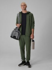 4F Spodnie dresowe joggery męskie - oliwkowe XL. Brązowe spodnie sportowe męskie 4F, m, bez wzorów, z dresówki, na fitness i siłownię. Za 149.99 zł.